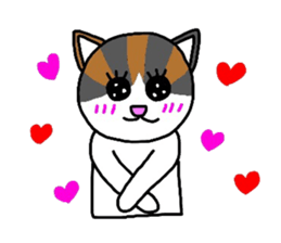 Mi-chan calico cat sticker #2457967