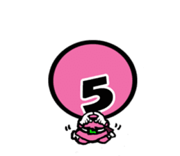 5colors Numbers1 sticker #2459230