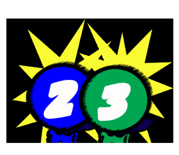 5colors Numbers1 sticker #2459233