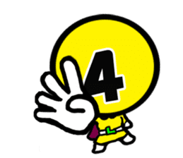 5colors Numbers1 sticker #2459245