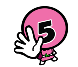 5colors Numbers1 sticker #2459246