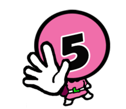 5colors Numbers1 sticker #2459246