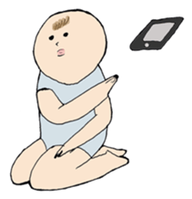 Baby lead a freewheeling life sticker #2459503