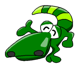 Crocodile the action sticker #2460294