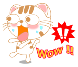 The Everyday Life of a Funny Cat English sticker #2460368