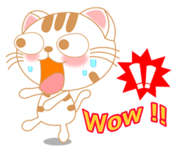 The Everyday Life of a Funny Cat English sticker #2460368