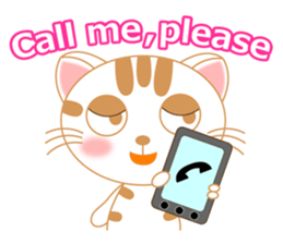 The Everyday Life of a Funny Cat English sticker #2460370