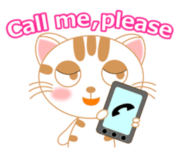 The Everyday Life of a Funny Cat English sticker #2460370