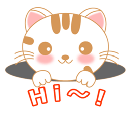 The Everyday Life of a Funny Cat English sticker #2460371