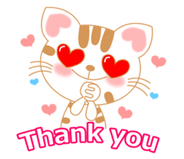 The Everyday Life of a Funny Cat English sticker #2460372