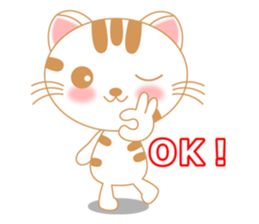 The Everyday Life of a Funny Cat English sticker #2460373