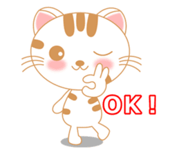 The Everyday Life of a Funny Cat English sticker #2460373