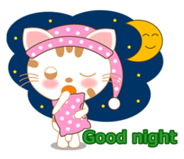 The Everyday Life of a Funny Cat English sticker #2460375