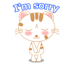 The Everyday Life of a Funny Cat English sticker #2460376