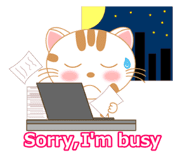 The Everyday Life of a Funny Cat English sticker #2460383