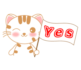 The Everyday Life of a Funny Cat English sticker #2460384