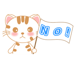 The Everyday Life of a Funny Cat English sticker #2460385