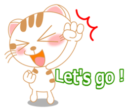 The Everyday Life of a Funny Cat English sticker #2460386