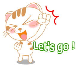 The Everyday Life of a Funny Cat English sticker #2460386