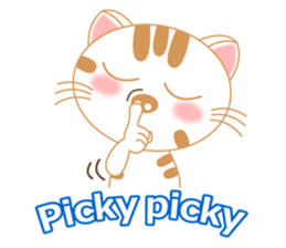 The Everyday Life of a Funny Cat English sticker #2460388