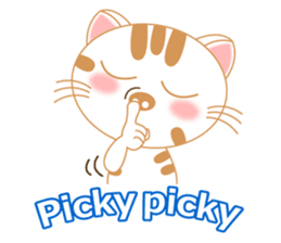 The Everyday Life of a Funny Cat English sticker #2460388