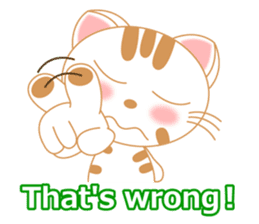 The Everyday Life of a Funny Cat English sticker #2460389