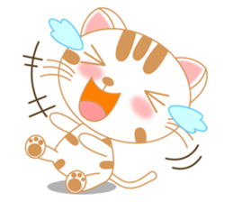 The Everyday Life of a Funny Cat English sticker #2460391