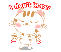 The Everyday Life of a Funny Cat English sticker #2460392