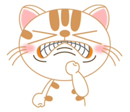 The Everyday Life of a Funny Cat English sticker #2460397