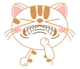 The Everyday Life of a Funny Cat English sticker #2460397