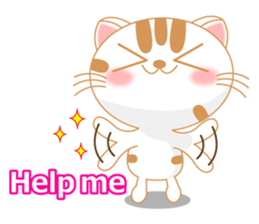 The Everyday Life of a Funny Cat English sticker #2460398