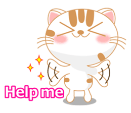 The Everyday Life of a Funny Cat English sticker #2460398