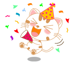 The Everyday Life of a Funny Cat English sticker #2460400