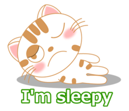 The Everyday Life of a Funny Cat English sticker #2460401