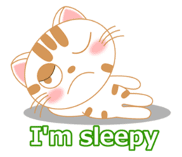 The Everyday Life of a Funny Cat English sticker #2460401