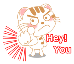 The Everyday Life of a Funny Cat English sticker #2460403