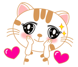 The Everyday Life of a Funny Cat English sticker #2460404