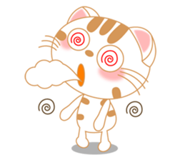 The Everyday Life of a Funny Cat English sticker #2460405