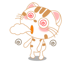 The Everyday Life of a Funny Cat English sticker #2460405