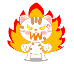 The Everyday Life of a Funny Cat English sticker #2460406