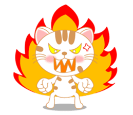 The Everyday Life of a Funny Cat English sticker #2460406