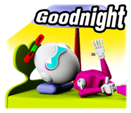 Funny Robot : Girl_Eng sticker #2460937