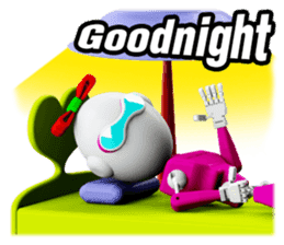 Funny Robot : Girl_Eng sticker #2460937