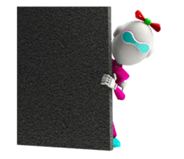 Funny Robot : Girl_Eng sticker #2460949