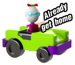 Funny Robot : Girl_Eng sticker #2460950
