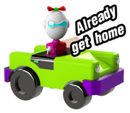 Funny Robot : Girl_Eng sticker #2460950