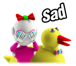 Funny Robot : Girl_Eng sticker #2460951