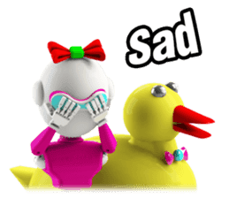 Funny Robot : Girl_Eng sticker #2460951