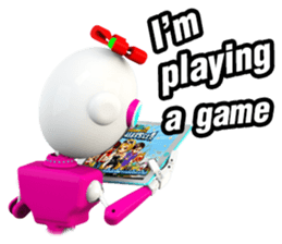 Funny Robot : Girl_Eng sticker #2460957