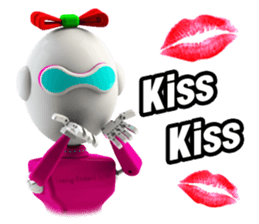 Funny Robot : Girl_Eng sticker #2460961